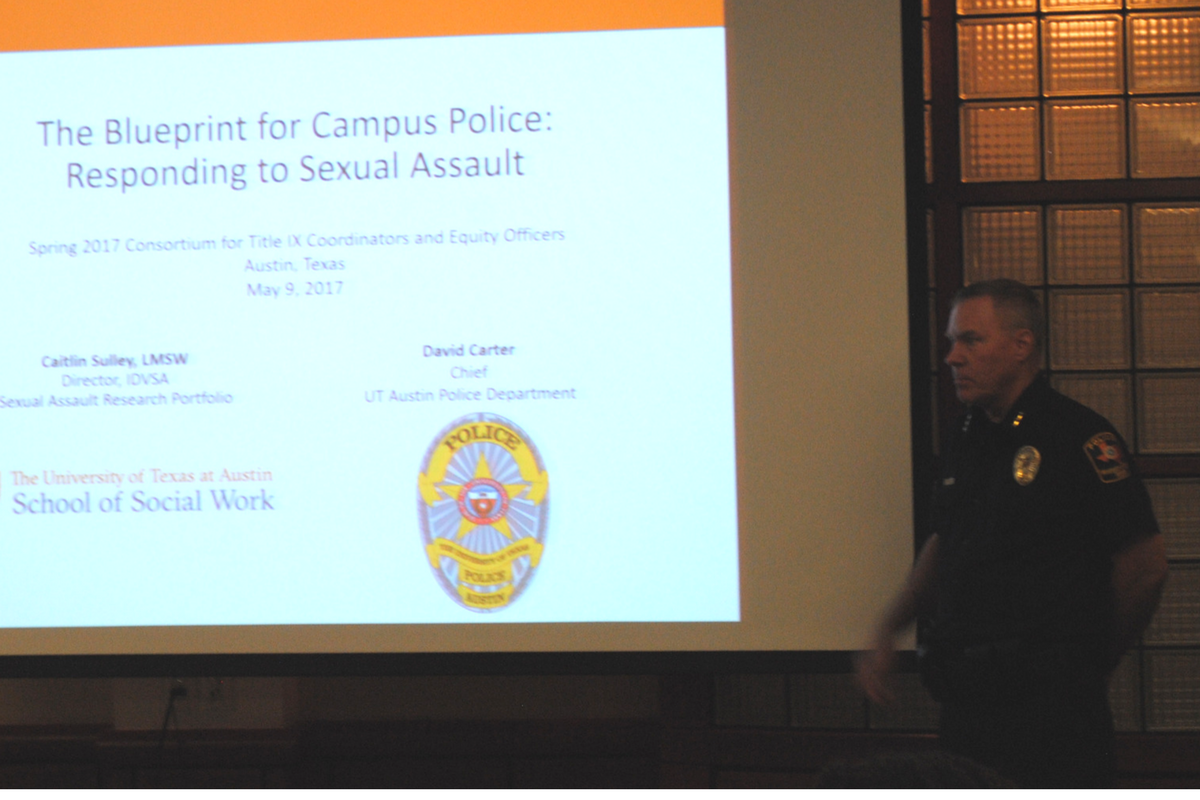 David Carter - Chief of Police, University of Texas at Austin.